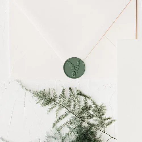 Miniatura 5 de 10 varillas de cera de sellado verde oliva para pistola de pegamento, ideal para sellos de cera, perfecto para invitaciones de boda