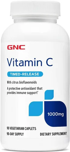 GNC Vitamina C 1000 mg, 90 comprimidos, proporciona apoyo inmunológico
