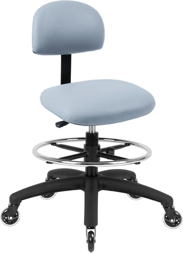 Miniatura 16 de Serie FSS Silla de asiento cuadrado de altura baja (43.2 cm - 55.9 cm) de asiento. Vinilo de tela - para oficina, garaje, escritorio, taller