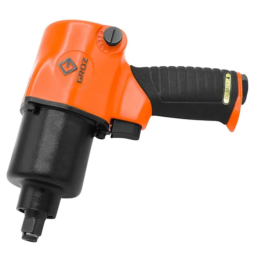Miniatura 5 de Groz Llave de impacto neumática IPW-301, accionamiento de 1/2 pulgada, martillo doble de 902 pies-libra, cuerpo de aluminio de 8,000 RPM
