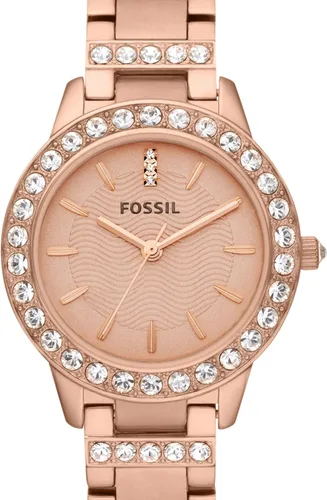 Miniatura 4 de Fossil Womens Jesse Stainless Steel Crystal-Accented Dress Quartz Watch