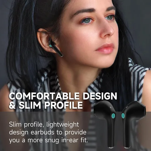 Miniatura 7 de 1 Hora 6 Paquetes Auriculares Inalámbricos Bluetooth 5.3, Auriculares Deportivos Graves Profundos Intrauriculares, Sonido Premium con Estuche