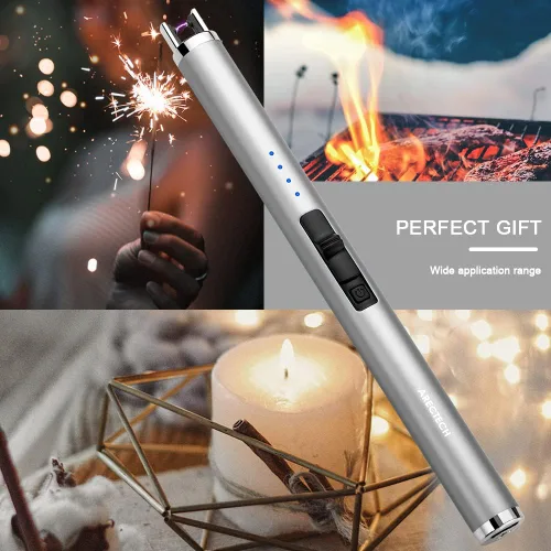 Miniatura 7 de ARECTECH Encendedor eléctrico recargable de plasma de arco, resistente al viento, para velas, Navidad, cocina, regalo de cumpleaños para mamá, Tono