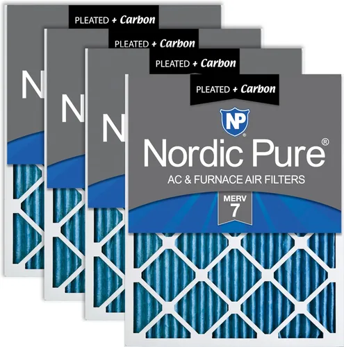 Miniatura 110 de Nordic Pure Filtros de aire para horno MERV 6 de 18 x 25 x 1 pulgadas (tamaño real: 17 1/2 x 24 1/2 x 3/4), color verde poliéster MERV 6, reduce