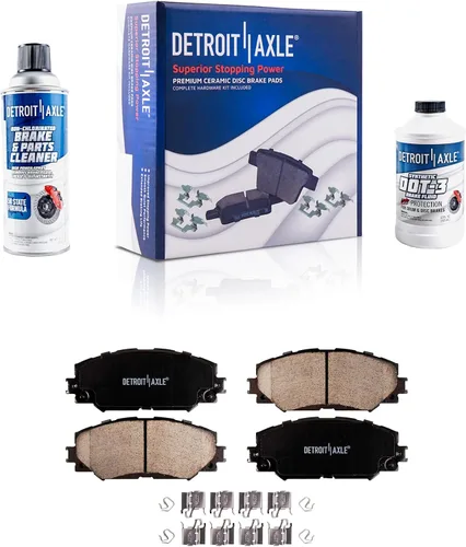 Miniatura 12 de Detroit Axle - Pastillas de Freno Delantero Izquierdo Reemplazo de Pinza de Disco para Dodge Ram 1500 Dakota Mitsubishi Raider - Juego de 3 piezas