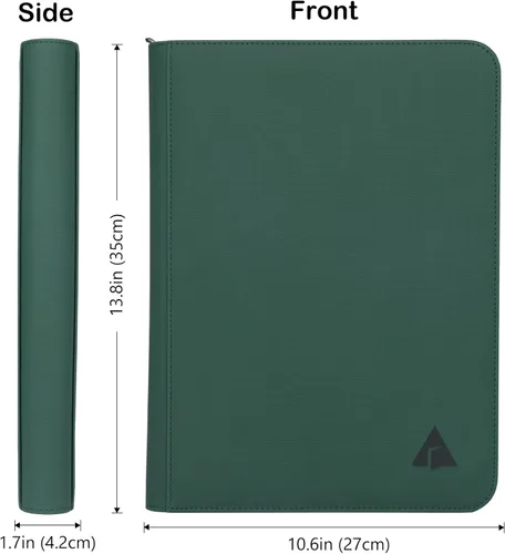 Miniatura 7 de Carpeta prémium de 504 tarjetas con 9 bolsillos, carpeta de álbum de tarjetas coleccionables sin anillo, carpeta de bolsillo de página negra