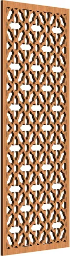 Miniatura 37 de Madison Paneles de pared decorativos de madera con calado, 9 3/8 pulgadas de ancho x 24 3/8 pulgadas de alto x 3/8 de alto, roble rojo rojo (Red Oak)