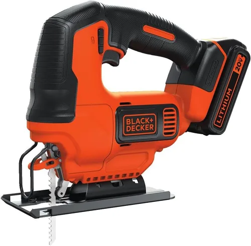 Miniatura 2 de BLACK+DECKER Sierra de calar de 20V MAX con paquete de batería de iones de litio adicional de 4-Ah (BDCJS20C & LB2X4020)