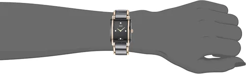 Miniatura 3 de Rado Reloj de cuarzo suizo con diamantes integrales para mujer Negro - Movimiento de cuarzo