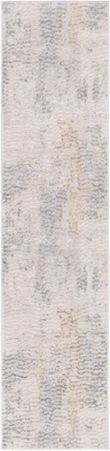Miniatura 3 de SAFAVIEH Palma Collection - Alfombra de pasillo, 2 pies 2 pulgadas x 9 pies, color beige y gris, diseño geométrico, ideal para zonas de alto tráfico