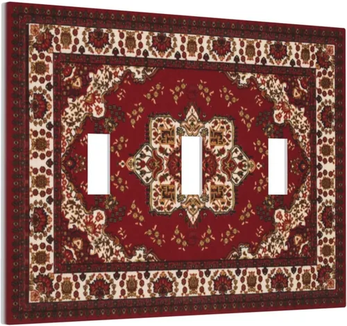 Miniatura 679 de Placa Decorativa de Pared de Granja Rústica con Cuerno de Madera para Puerta de Granero 1 Banda Duplex Cubiertas de Toma Eléctrica Soltera