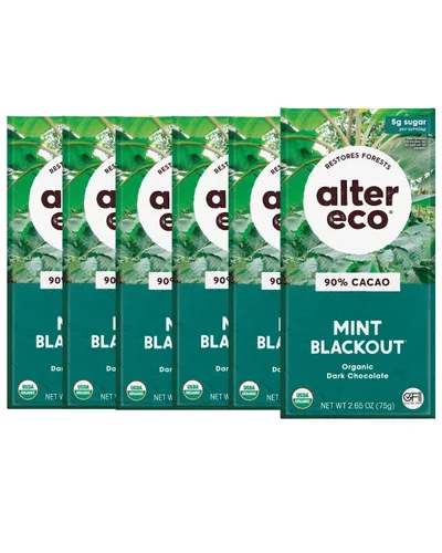 Miniatura 12 de Alter Eco Barras de chocolate negro Cacao oscuro puro, comercio justo, orgánico, sin OMG, sin gluten (paquete de 4 quinoa crujiente)