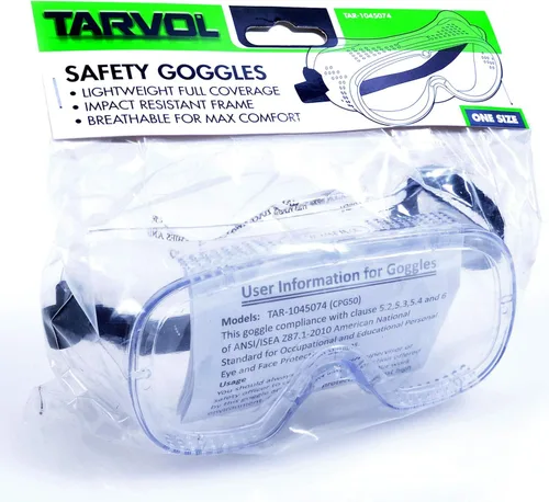 Miniatura 3 de Tarvol Gafas protectoras de seguridad (resistencia industrial resistente), diseño transparente y antivaho - Alta resistencia a los impactos