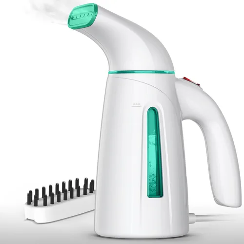 OGHom Vaporizador para ropa, vaporizador de ropa portátil, vaporizador de mano para ropa, plancha de vapor para el hogar y los viajes, 8.5 fl oz