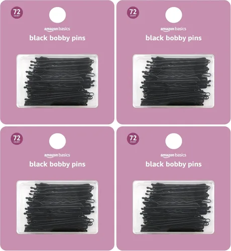 Miniatura 7 de Amazon Basics Bobby Pins in Case Black 72 Count