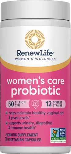 Miniatura 4 de Renew Life Cápsulas probióticas para mujeres, 50 mil millones de UFC garantizadas, apoya el equilibrio del pH, la salud vaginal, urinaria, digestiva