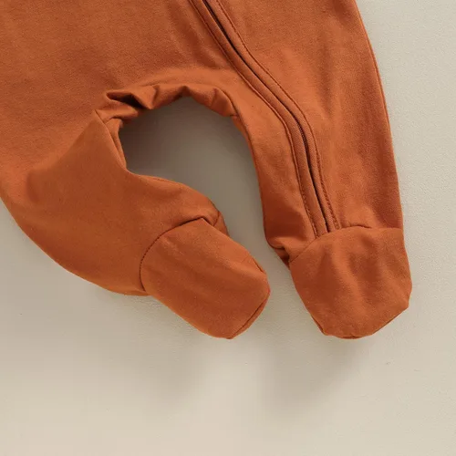 Miniatura 6 de KMBANGI Mameluco para bebé recién nacido, con cremallera y gorro