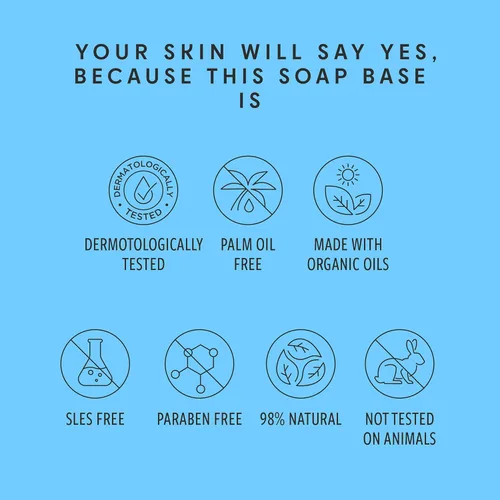 Miniatura 2 de Skin Said Yes Base de jabón de leche de cabra de 5 libras, sin SLS/SLES, sin aceite de palma, orgánico, para derretir y verter suministros