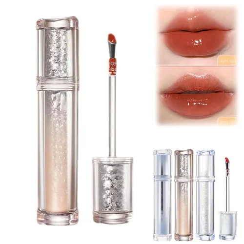 Miniatura 13 de Ice Watery Lip Glossr (té helado de espejo, gelatina ligera Waterys Essence Lips Glaze, brillo tintado hidratante (#04 té negro atardecer, 0.1 fl oz)