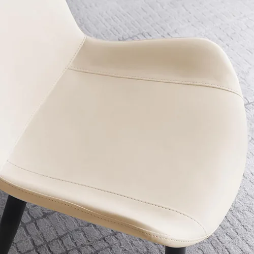 Miniatura 4 de Sillas de Comedor, Sillas de Comedor Modernas de Cuero PU, Sillas de Comedor con Patas de Metal Resistentes, Sillas de Cocina con Asiento Tapizado