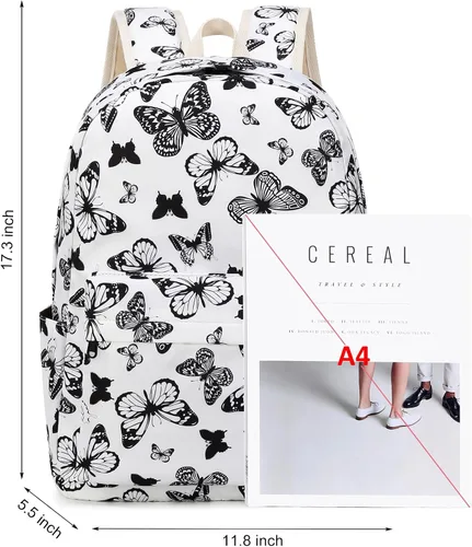 Miniatura 12 de Joyfulife Mochilas para niñas, mochilas para niños, mochilas para adolescentes, mochila para estudiantes escolares con lonchera, bolsas para lápices