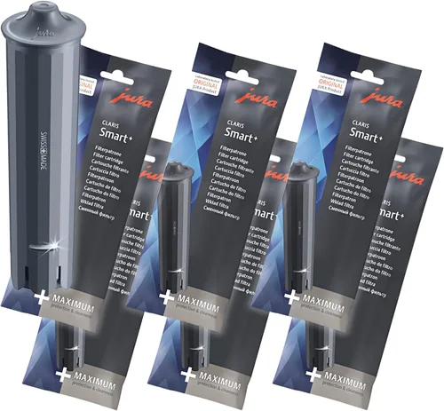 Jura 24232 Cartucho de filtro Claris Smart+ Filtros de agua - Paquete de 6