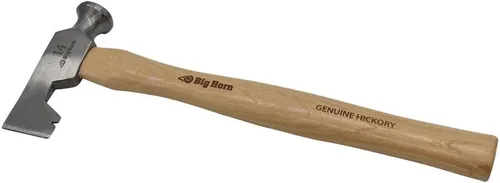 Miniatura 4 de Big Horn 15140 Hacha para paneles de yeso de 14 onzas con cara impactante fresada y mango de nogal