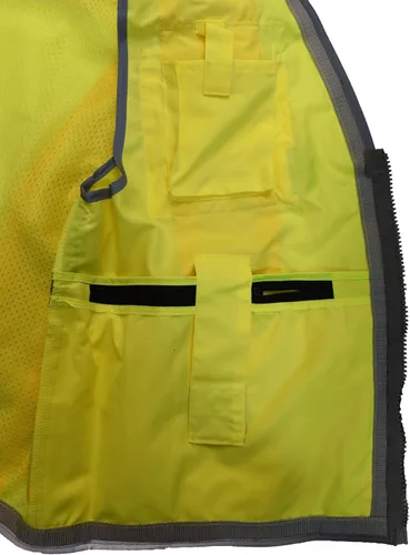 Miniatura 5 de Chaleco Radians SV55 2ZGD de clase 2, gran visibilidad, tela pesada, ingeniería de dos tonos Verde