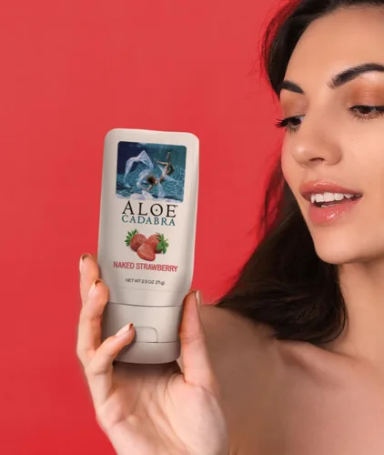 Miniatura 5 de Aloe Cadabra Lubricante personal con sabor e hidratante vaginal, lubricante orgánico de aloe comestible para hombres, mujeres y parejas, no mancha