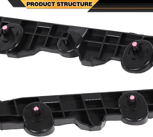 Miniatura 5 de CNNELL Juego de soportes de parachoques trasero izquierdo y derecho compatible con Nissan Altima Platinum, S, SL, SR, SV 2019-2023/Edition ONE negro