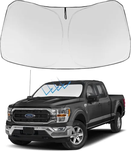 Miniatura 150 de Proadsy Parasol para parabrisas actualizado 2025, ajuste personalizado Dodge RAM 1500 2Dr 2019-2024 2025, 4 capas, plegable, protector de parasol