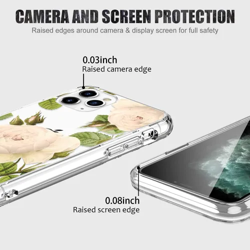 Miniatura 4 de LUHOURI - Funda para iPhone 11 Pro Max de mariposas