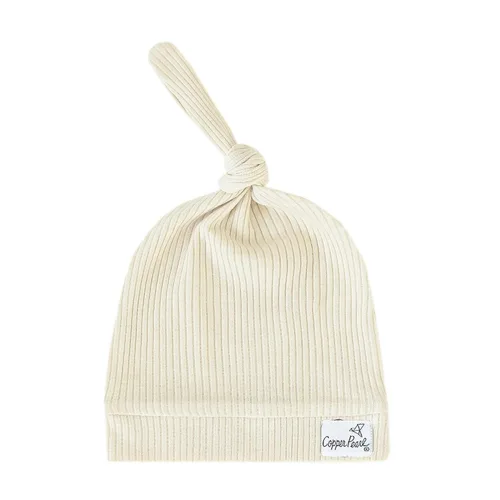 Miniatura 5 de Copper Pearl Gorro de bebé con nudo superior elástico suave Dolce