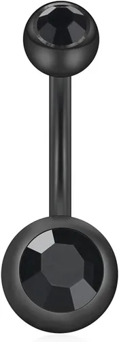 Miniatura 3 de Ruifan Piercing para ombligo con forma de bola de cristal de 0.49oz