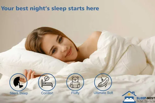 Miniatura 7 de SLEEP-NEST Edredón Twin XL - 68x92 pulgadas Ultra Suave para Todas las Estaciones Plisado Pinzado 1 Pieza Manta - Elegante Diseño Pintuck Edredón