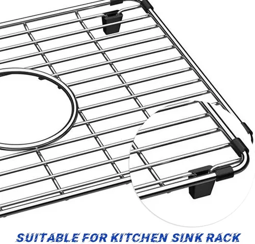 Miniatura 4 de Waziaqoc 40 piezas de patas protectoras de goma para fregadero de cocina, patas de rejilla para fregadero de cocina, piezas de repuesto