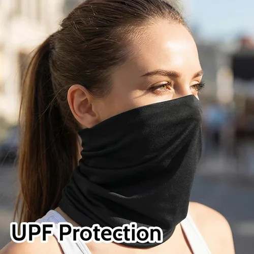 Miniatura 4 de 4 Pack Neck Gaiter Cooling Breathable Face Mask Summer UV Protection Bandana Gator Scarf for Men Women