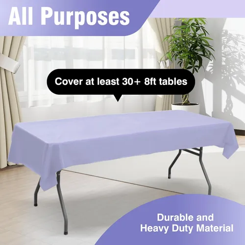Miniatura 169 de Rollo de plástico para cubierta de mesa color verde manzana, 40 pulgadas x 100 pies, rollo de plástico resistente para cubierta de mesa de banquetes
