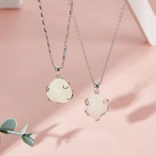 Miniatura 5 de BENECREAT 2 piezas de plata de ley 925 con 5 garras colgantes en blanco, platino/oro/oro rosa colgante para collar joyería