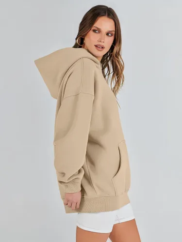Miniatura 6 de ANRABESS Womens Oversized Hoodies Fleece Sweatshirts Long Sleeve Hooded Pullover Winter Clothes with Pocket