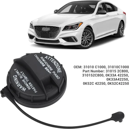 Miniatura 3 de Tapa de llenado de depósito de combustible 31015 2C800 Reemplazo de tapa de gas para Accent Azera Elantra GT Entourage Equus Genesis Sedan