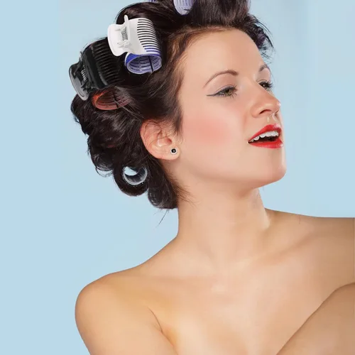 Miniatura 7 de Tbestmax 24 clips de rodillo caliente para rizador de pelo, clip de garra, reemplazo de sección de cabello para mujeres y niñas, color blanco