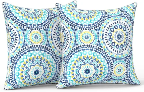 Miniatura 131 de LVTXIII Juego de 2 almohadas lumbares para patio, 12 x 20 pulgadas, resistentes a la decoloración, para exteriores con interiores, cojines lumbares