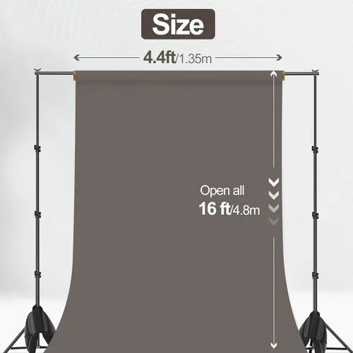 Miniatura 3 de Emart Thunder - Telón de fondo de papel gris de 53 x 16 pies, rollo de papel sin costuras para sesión de fotos, fotos de estudio pequeño, alimentos