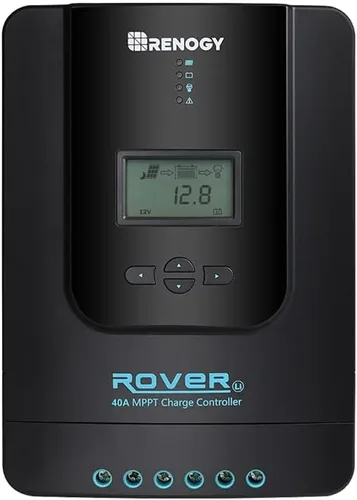 Miniatura 9 de Renogy Controlador de carga Rover 20A MPPT 12V/24V Pantalla LCD de detección automática 99.9% de eficiencia para baterías de gel/inundadas/litio