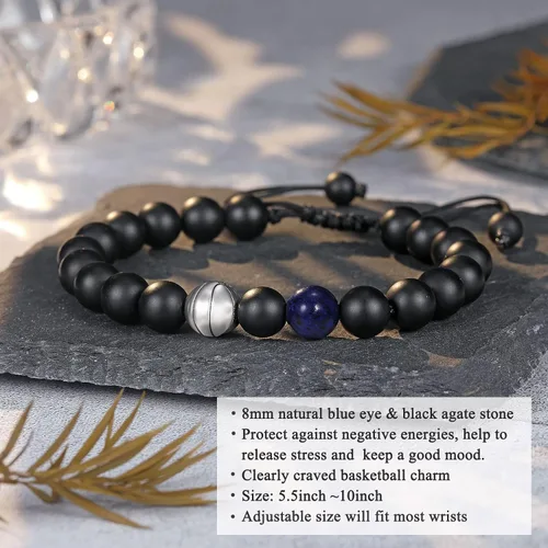 Miniatura 3 de UNGENT THEM Regalos para adolescentes y niños, pulsera de béisbol, baloncesto, fútbol, fútbol, regalos para niños, regalos de graduación