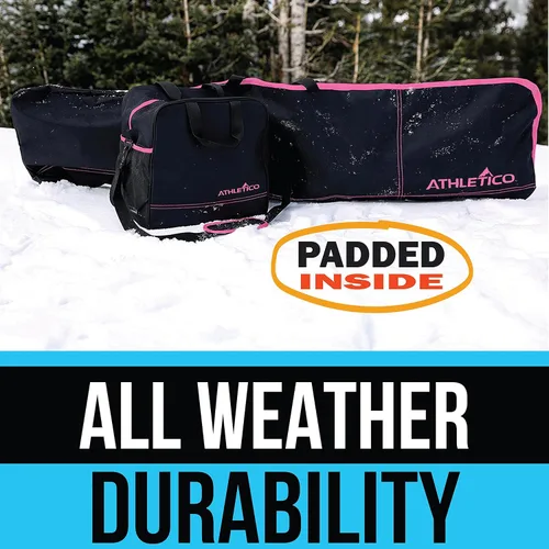 Miniatura 3 de Athletico Combo de dos piezas de bolsa para snowboard y botas Guarda y transporta snowboard de hasta 165 cm y botas hasta la talla 13 Incluye 1