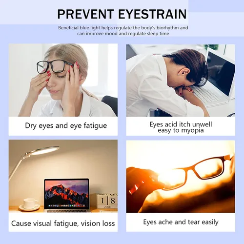Miniatura 6 de COJWIS Gafas de lectura con bloqueo de luz azul, paquete de 5 unidades, bisagra de resorte, para hombres y mujeres, anteojos con filtro 5 negro