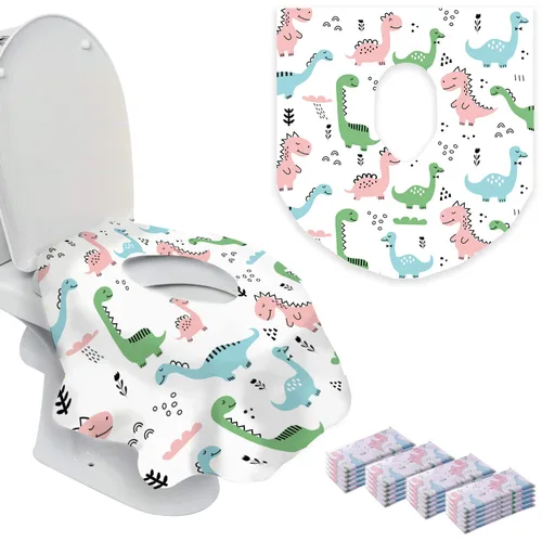 Miniatura 7 de 20 fundas de asiento de inodoro extragrandes desechables para niños y adultos, fundas de inodoro desechables para viajes, fundas de asiento de Ondas