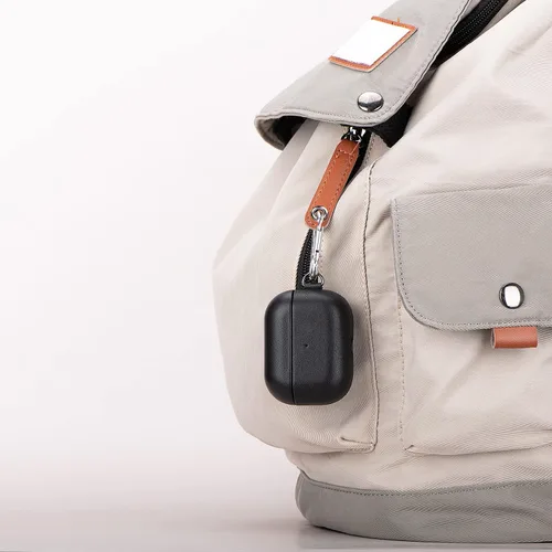 Miniatura 6 de Lopie Serie Hecha a Mano Funda de Cuero para AirPods Pro con Llavero, Completamente Envuelta con Cuero de Grano Completo Funda Protectora